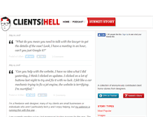 Tablet Screenshot of clientsfromhell.net